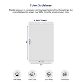 Tens Towels Pack of 4 Extra Large Bath Towels 30 x 60 Inches, 100% Cotton, Larger & Lighter, Quicker to Dry, Lighter Weight, Super Soft and Absorbent, Perfect Bathroom Towels (Dark Grey)